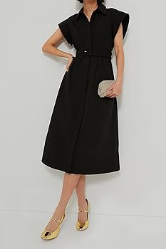 Rseoutlh Womens Button Down Casual Shirt Dress Short Wing
